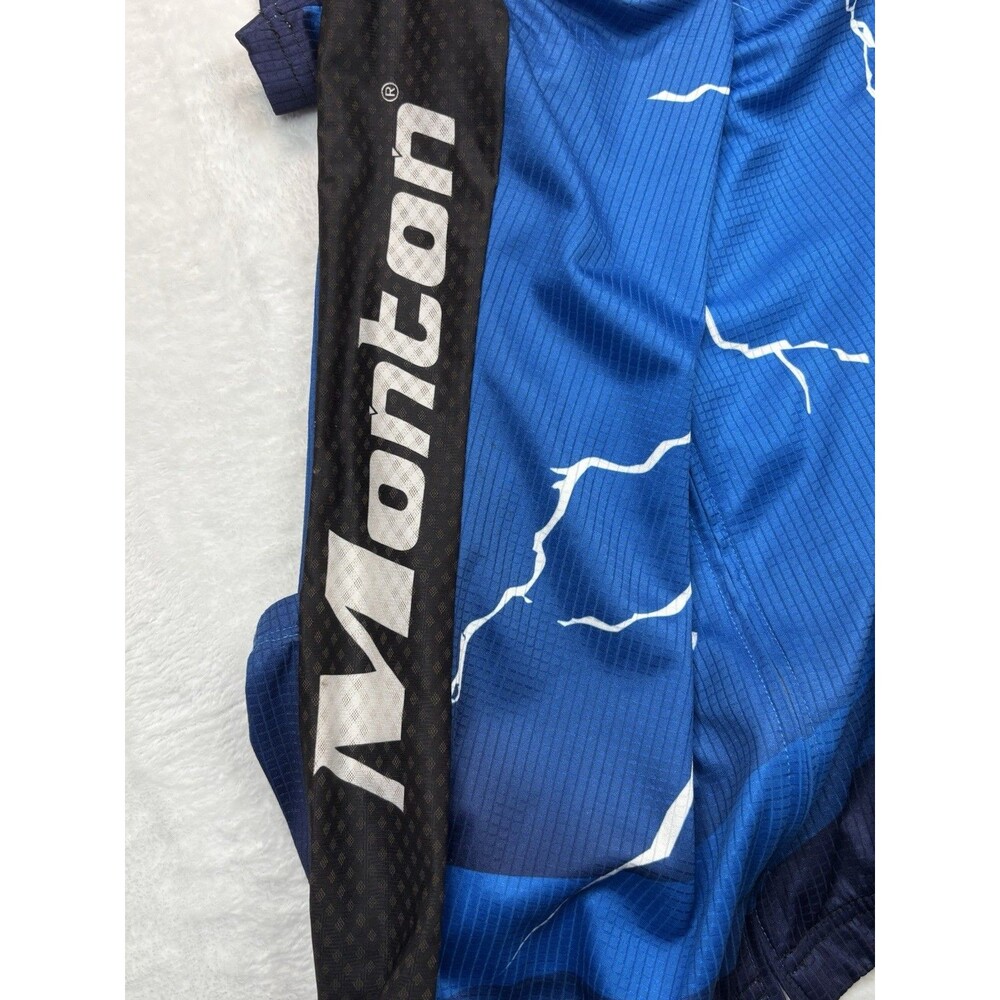 Monton Sports Cycling Jersey Mens Xxxl Us Xl Lightning Bolt Full Zip Bike Shirt View 5